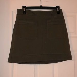 Olive green Express mini skirt. Size 4